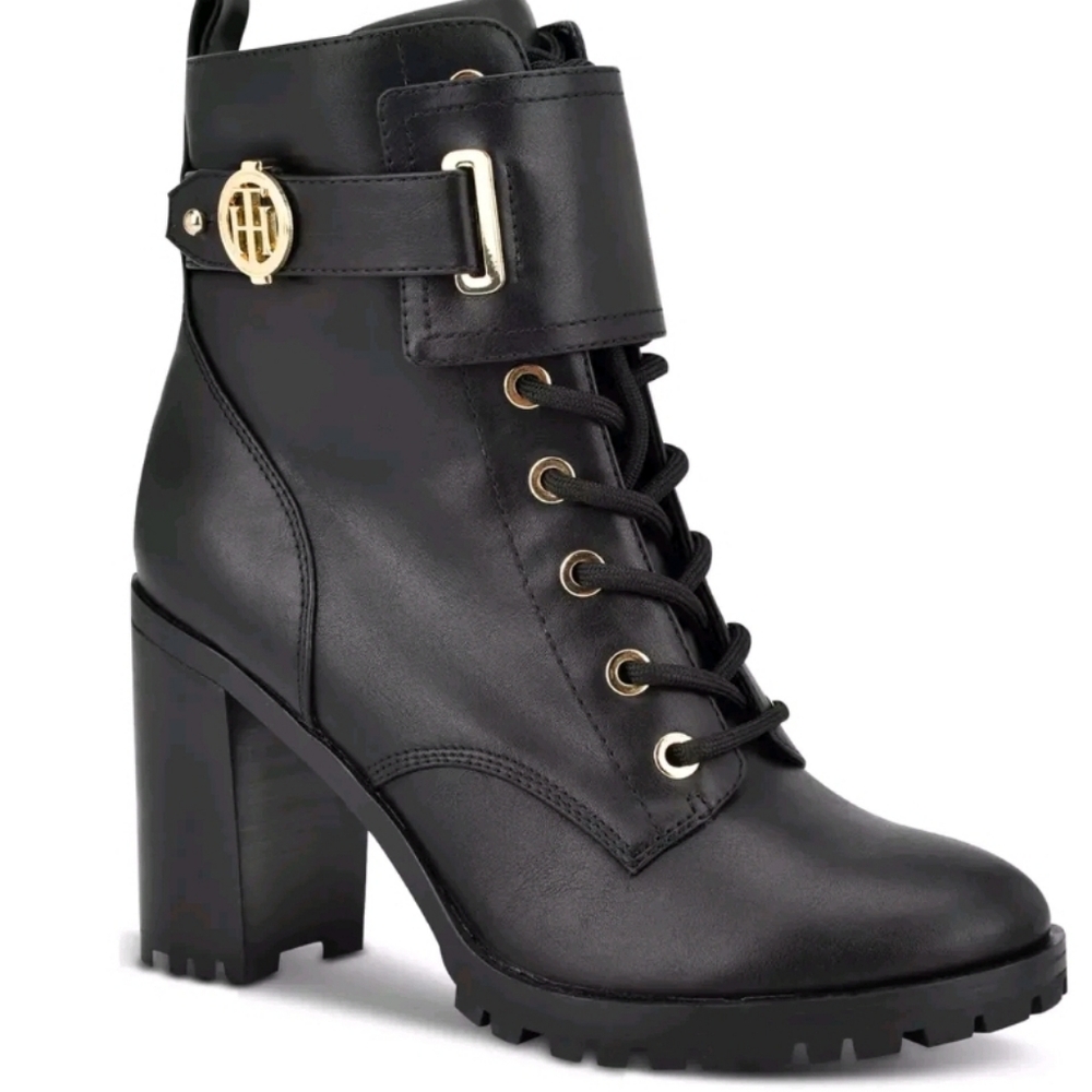 BRAND NEW Tommy Hilfiger Women's Prussia Black Boots Bootie Size 10(Retail $149)